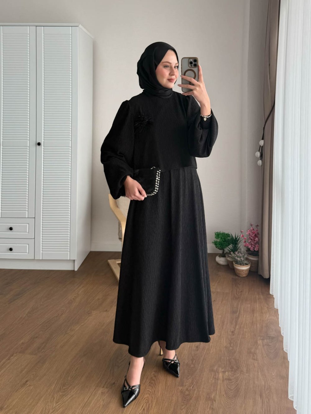 Damla Etekli Takım  Siyah